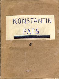 Konstantin Päts. Tema elu ja töö. Kaasaegsete mälestusi
